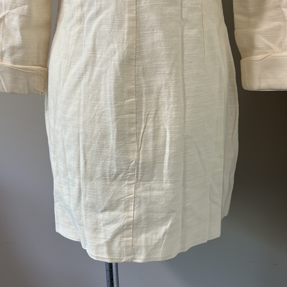 LSPACE Jenna Dress Cream White double breasted Blazer dress SZ M NEW - Picture 11 of 16
